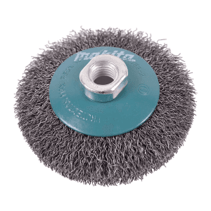 Makita 100 mm Dia. Wire Bevel Brush with Crimped Wire, D-39827