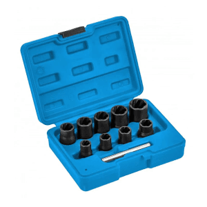 Hogert 10 Pcs 3/8 Inch Sq. Drive Twist Socket Set, HT8G401