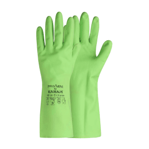 Karam Unsupported Nitrile Rubber Flocklined Gloves (Pack Of 12 Pair), HS101
