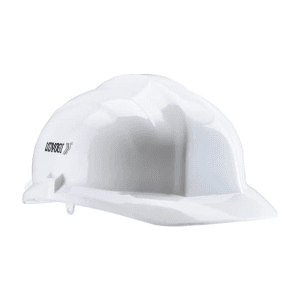 Udyogi Ultra 5000 Series Helmet With Plastic Suspension & Slip Fit Adjustment (White), 5000L