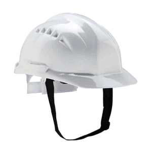 Udyogi Ultra Vent 7000 Series Helmet With Plastic Suspension & Ratchet Fit Adjustment (White), 7000LRX