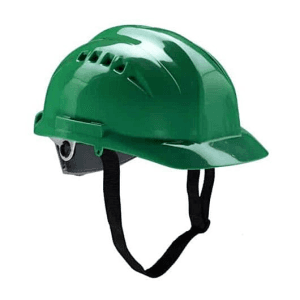Udyogi Ultra Vent 7000 Series Helmet With Plastic Suspension & Ratchet Fit Adjustment (Green), 7000LRX