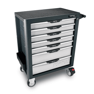 Toptul 746 x 462 x 805 mm 7 Drawer Pro-Plus Series Mobile Tool Trolley (Gray), TCAL0703