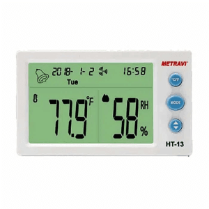 Metravi -10°C - 50°C Digital Temperature & Humidity (Thermo-Hydro) Meter, HT-13