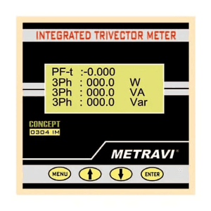 Metravi Three Phase Three Wire Two Element Integrated Meter, CE-0303IM