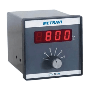 Metravi 96 x 96 mm 12 Channel Digital Multi Point Temperature Indicator, DTI-101M12 CH