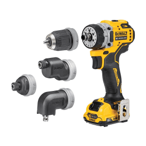 Dewalt 18V / 10mm Li-ion Cordless Brushless Multi-Head Drill Machine With 2x2.0 Ah Batteries & Charger, DCD703D2-B1
