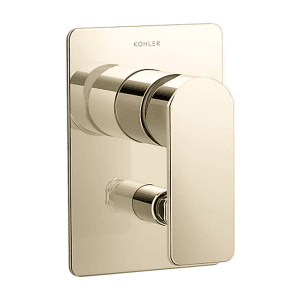 Kohler Parallel Aqua Turbo 235 Recessed Bath & Shower Trim in French Gold Finish, K-23496IN-4SL-AF 