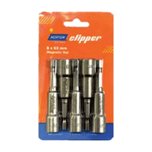 Norton Clipper 8 x 65 mm Magnetic Nut Setter (Pack of 5 Pcs), CPMN8