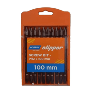 Norton Clipper PH2 / 100 mm Double Ended Phillips Screwdriver Bits Set (Pack of 10 Pcs), CPSB3