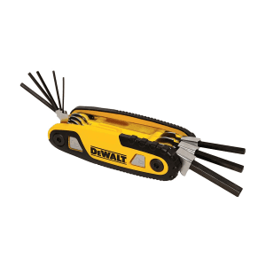 Dewalt 8 Pcs (1.5 mm - 8 mm) Folding / Locking Hex Key Sets, DWHT0-70263