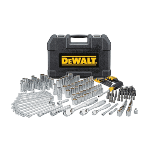 Dewalt 205 Pcs 1/4 , 3/8 & 1/2 Inch Sq. Drive 6 Pt Mechanics Tool Set, DWMT81534-1