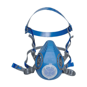 Karam Duplex Half Face Mask With 4 Point Harness & Bayonet Port, RS 1101