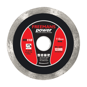 Freemans 4 inch / 110 mm Power Diamond Continuous Rim Blade, MR110