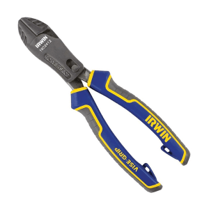 Irwin 7 inch / 175 mm Max Leverage Diagonal Cutting Plier With Vise Grip & Power Slot, 1902412