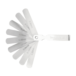 Hogert 75 mm Feeler, 9 Gauges, 0.04 - 0.3 mm, HT8G330