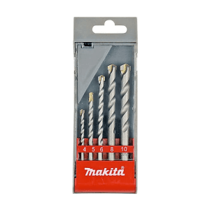 Makita 5 Pcs Masonry Drill Bit With Straight Shank, D-05175