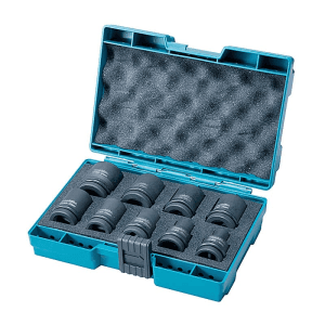 Makita 9 Pcs Srink Rap Impact Socket Set (1/2 inch Sq. Drive), B-66232