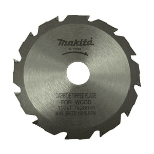 Makita 4 inch / 110 mm TCT Saw Blade For Wood (12 Teeth), D-15562