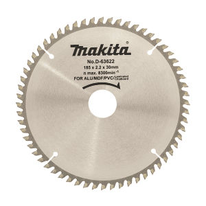 Makita 7 inch / 185 mm TCT Saw Blade For Multi-Material (60 Teeth), D-63622
