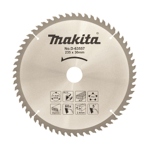 Makita 9 inch / 235 mm TCT Saw Blade For Wood (40 Teeth), D-50550