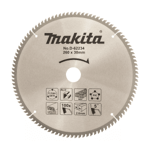 Makita 10 inch / 260 mm TCT Saw Blade For Multi Material (100 Teeth), D-62234