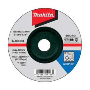 Makita 100 x 6 x 16 mm Metal Grinding Wheel (Pack of 10 Pcs), A-80911