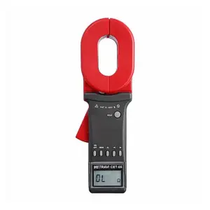 Metravi 4 Digits / 0.01Ohm - 200Ohm Resistance Range Clamp On Ground Resistance Tester With Long Elliptical Jaw, CET-05