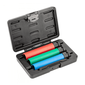 Hogert 3 Pcs 1/2 Inch Impact Long Socket Set For Alloy Rims, HT4R106