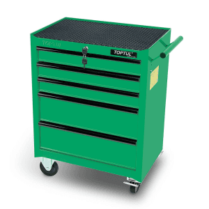 Toptul 569 x 340 x 661 mm 5 Drawer Mobile Tool Trolley, TCAB0501