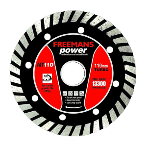 Freemans 4 inch / 110 mm Turbo Diamond Wheel Blade, MT110