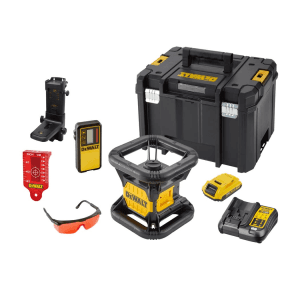 Dewalt Self Levelling Rotary Laser with Red Beam (Pack of 7 Kit), DCE074D1R-QW