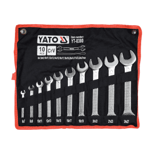 Yato 10 Pcs Double Open End Spanner Sets, YT-0380