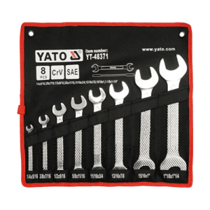 Yato 8 Pcs Double Open End Spanner Set, YT-48371