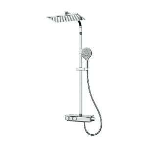 Kohler Urbanity Thermostatic 3-Way Shower Column With Multifunction Showerhead In Polished Chrome Finish, K-23861T-9-CP