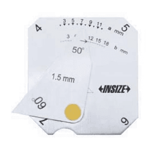 Insize 0 - 18 mm Stainless Steel Welding Gauge, 4850-1