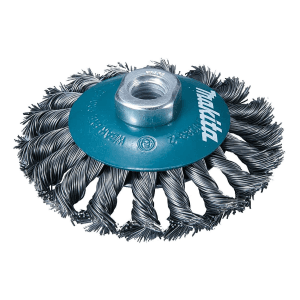 Makita 100 mm Dia. Wire Bevel Brush with Knotted Wire, D-39861