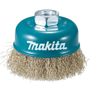 Makita 60 mm Dia. Wire Cup Brush with Crimped Wire (Brass-Coated), D-39746