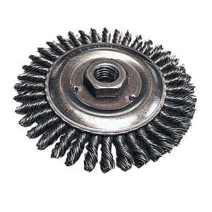Makita 100 mm Dia. Wire Wheel Brush with Knotted Wire, D-29555