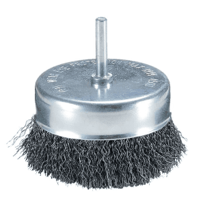 Makita 63 mm Dia x 6 mm Shank Wire Cup Brush with Crimped Wire, D-39920