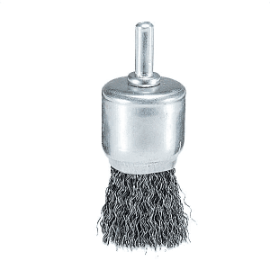 Makita 25 mm Dia x 6 mm Shank Wire End Brush with Crimped Wire, D-40026