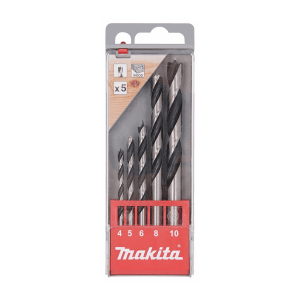 Makita 5 Pcs Wood Drill Bit Assortment, D-72861