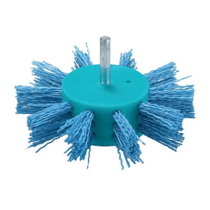 Makita 100 mm  Dia. x 6 mm Shank Nylon Flap Brush for Drill (Fine), D-45755