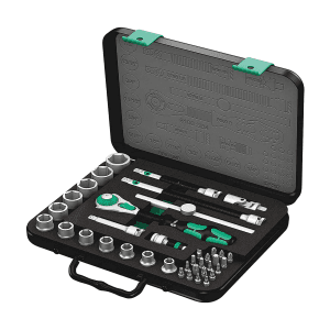 Wera 38 Pcs 8100 SB 4 Zyklop Speed Ratchet Set 3/8" Drive Imperial, 05003596001