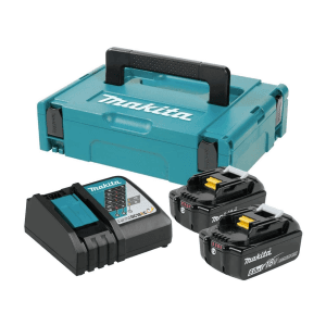 Makita MKP1RG182 Power Source Kit With 2x 6.0 AH Batteries & 1x Charger & 1x Makpac Case, 191A70-7