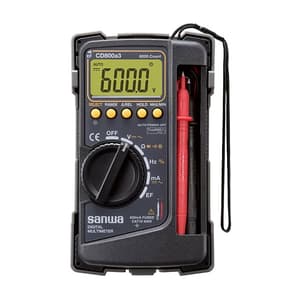 Sanwa 6000 Count TRMS Digital Multimeter with Tough Body Cover, CD800a3