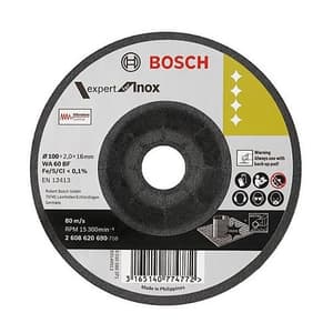 Bosch 100 x 2.0 x 16 mm Flexible Grinding Discs Expert for Inox (Pack of 20 Pcs), 2 608 620 690