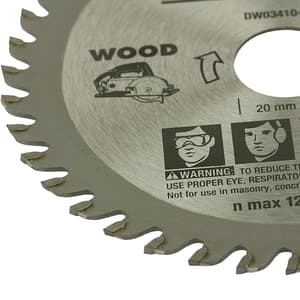 Dewalt 4 inch / 110 mm TCT Circular Saw Blade For Cutting MDF Plywood & Laminated Wood (40 Teeth), DW03410-IN