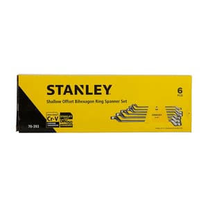 Stanley 6 Pcs, Shallow Offset Ring End Spanners Set, 70-393