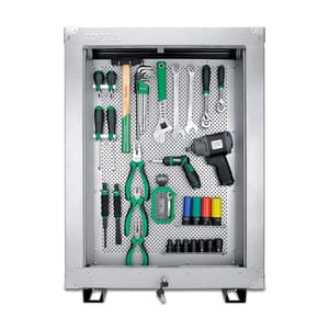 Toptul 605 x 125 x 775 mm Heavy Duty Wall Cabinet (Tools Not Included), TABF6113